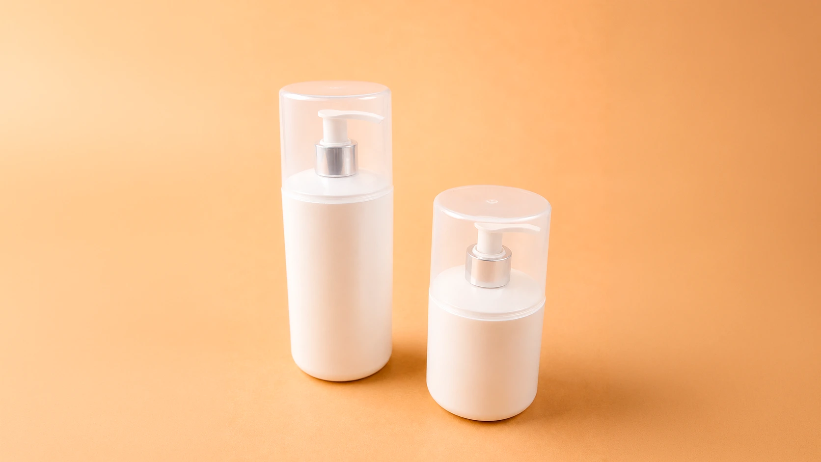 Botella Laurie blanca con tapa para cosméticos